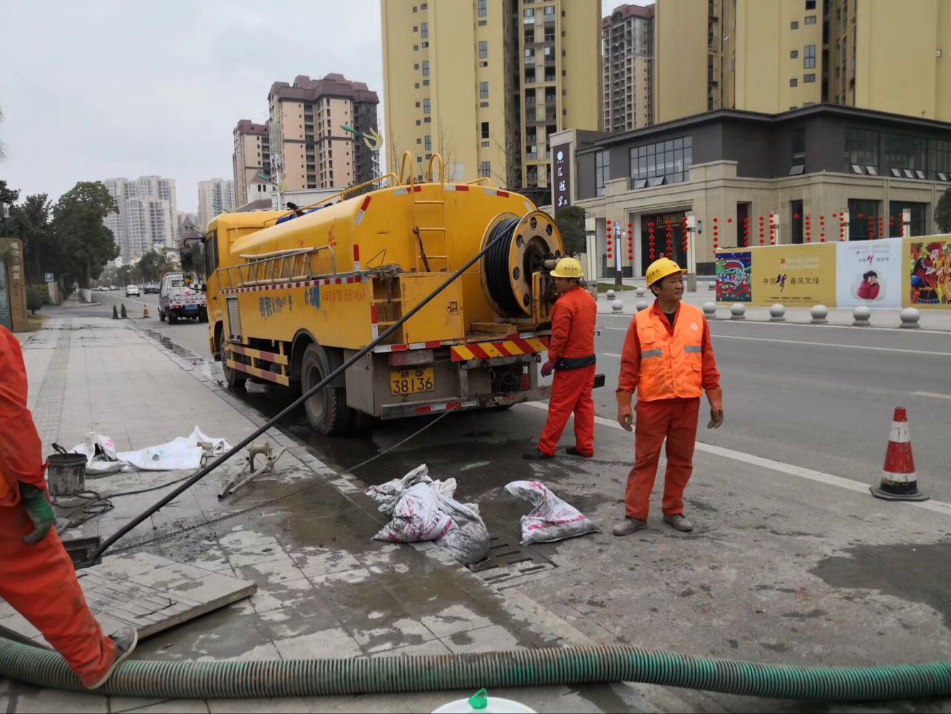 吉安排污管道清淤-管道清洗